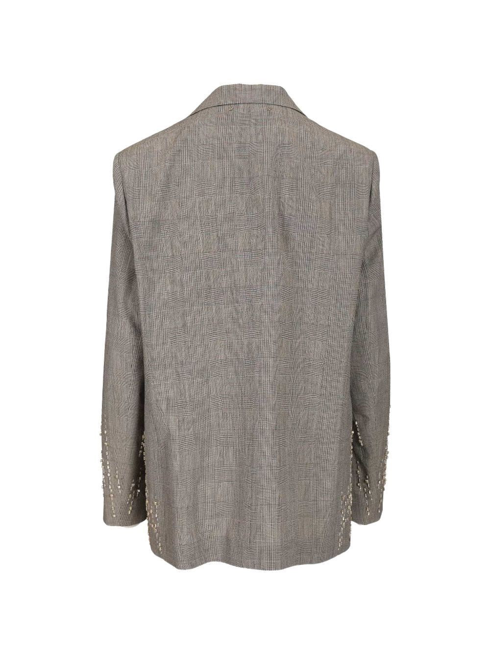 Golden Goose Women Prince Of Wales Blazer With Crystals GOLDEN GOOSE