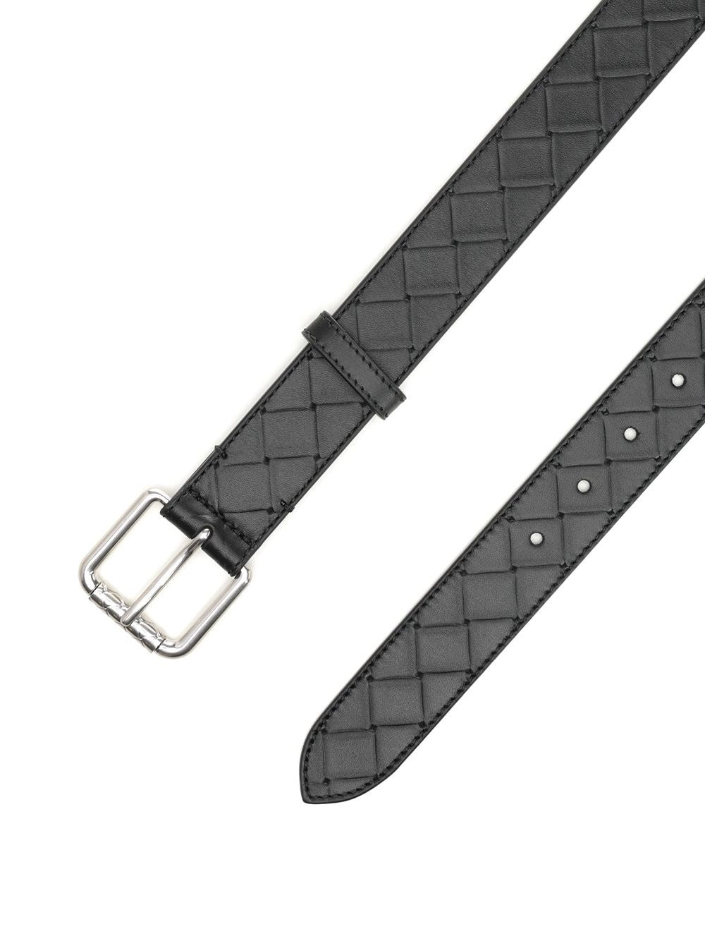Bottega Veneta Men "Intrecciato Stamp" Belt BOTTEGA VENETA