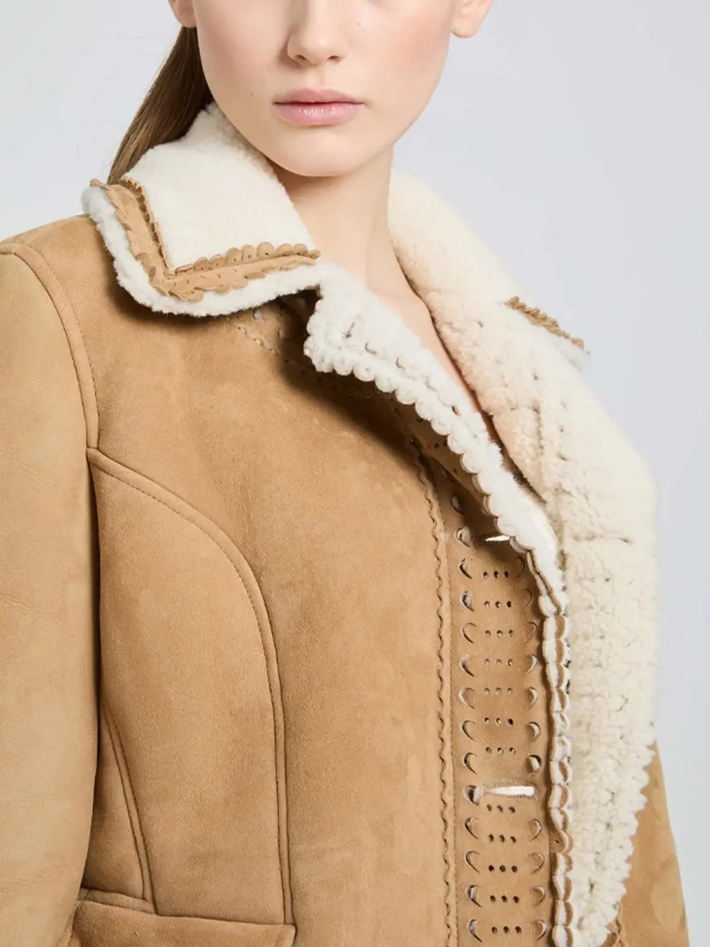 Ermanno Scervino Women Shearling Jacket ERMANO SCERVINO