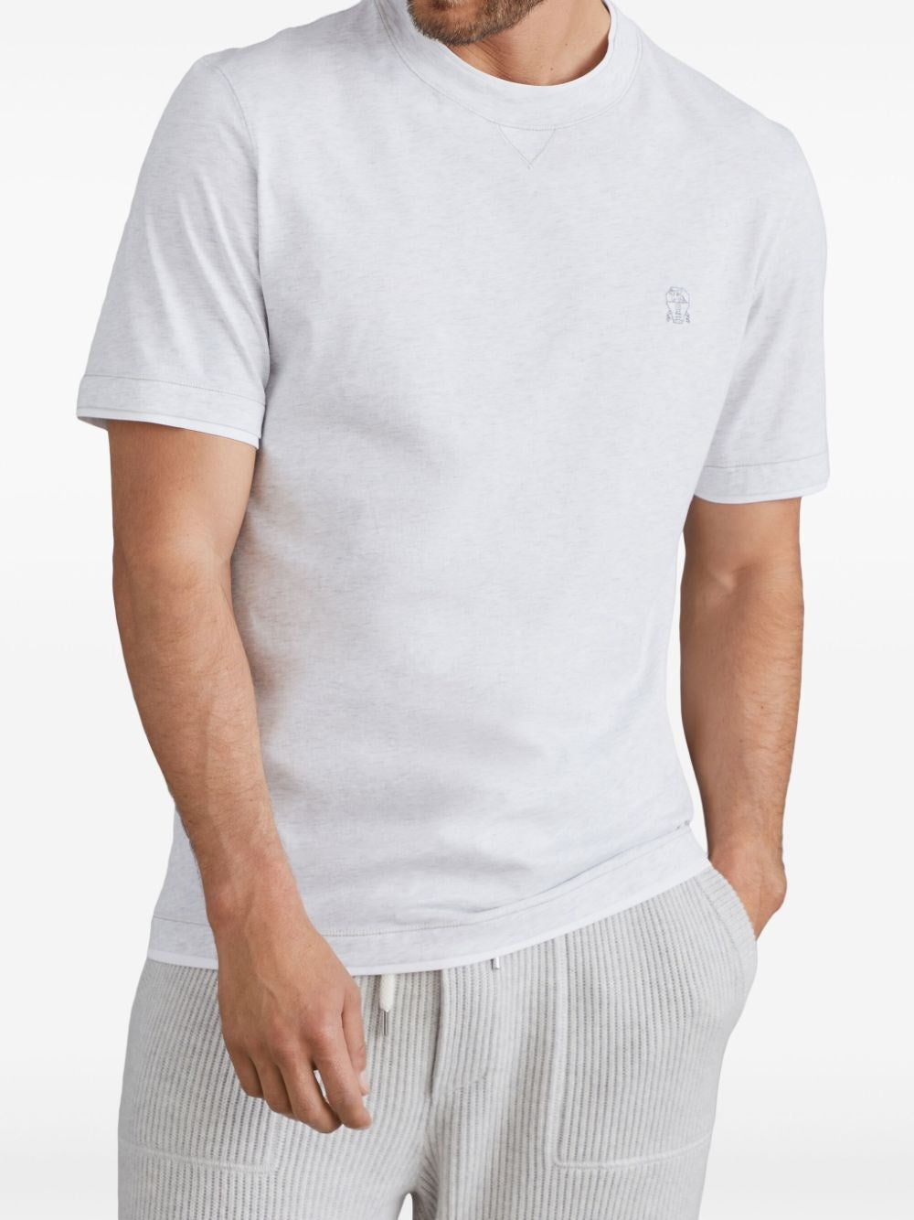 Brunello Cucinelli Men T-Shirt With Faux-Layering BRUNELLO CUCINELLI