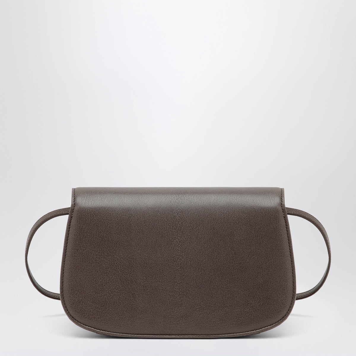 Gucci Small Shoulder Bag In Dark Taupe Leather With Bamboo Closure Women GUCCI