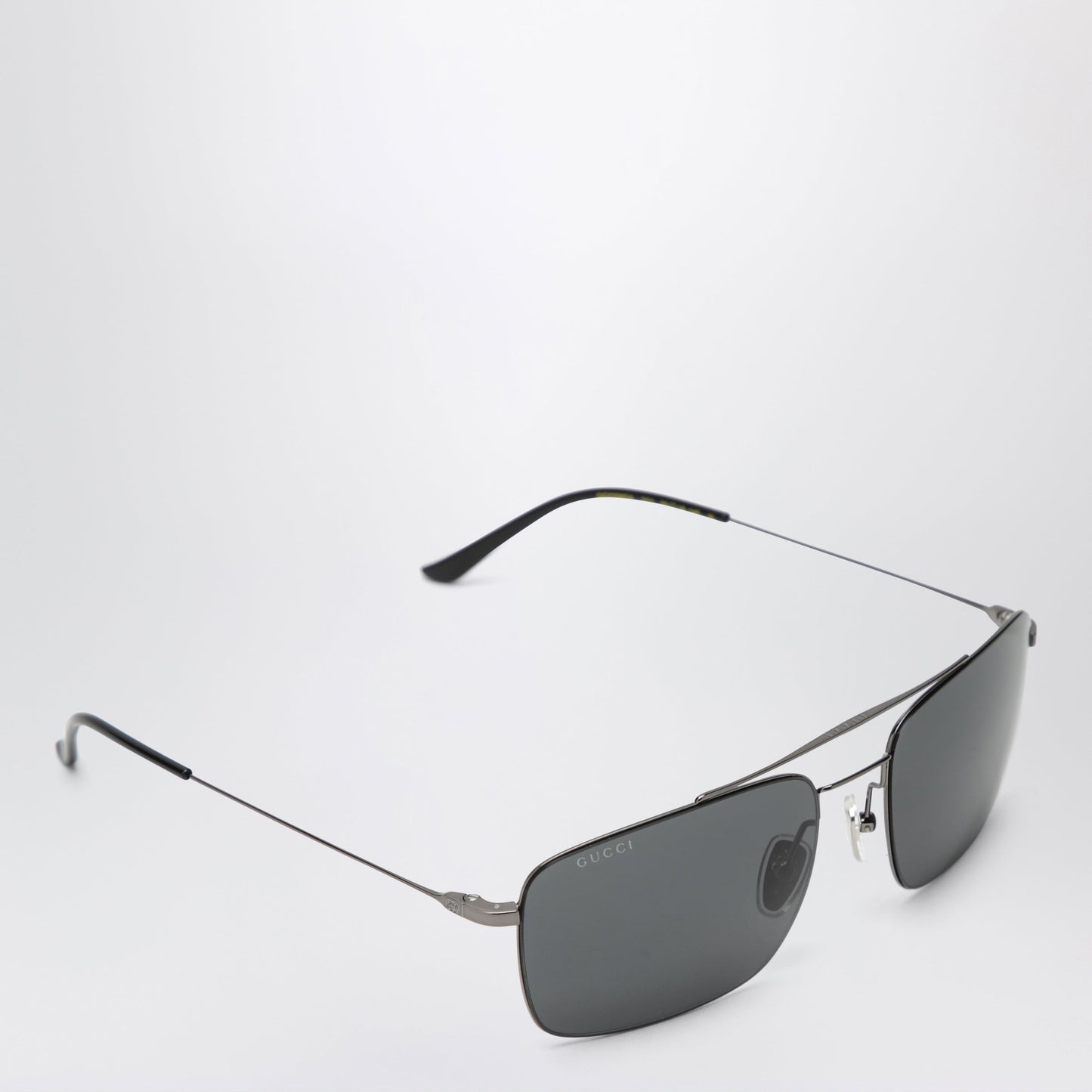 Gucci Ruthenium Metal Navigator Sunglasses Women GUCCI