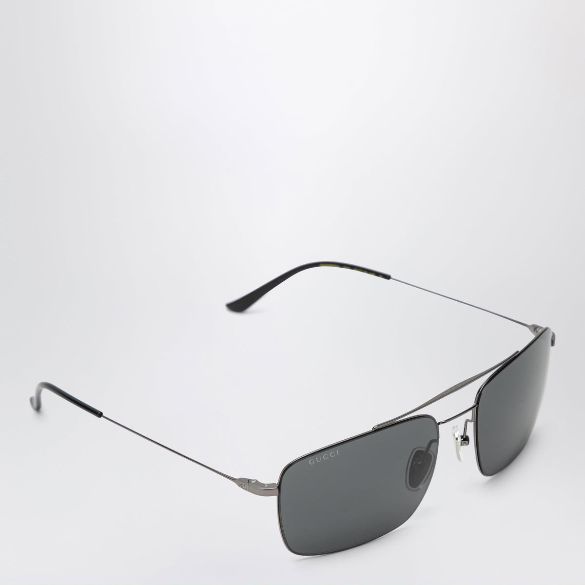 Gucci Ruthenium Metal Navigator Sunglasses Women Women GUCCI