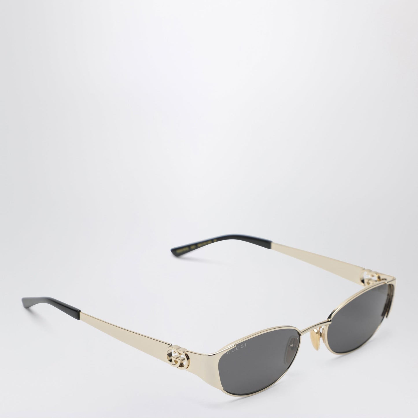Gucci Gold-Tone Metal Oval Sunglasses Women GUCCI