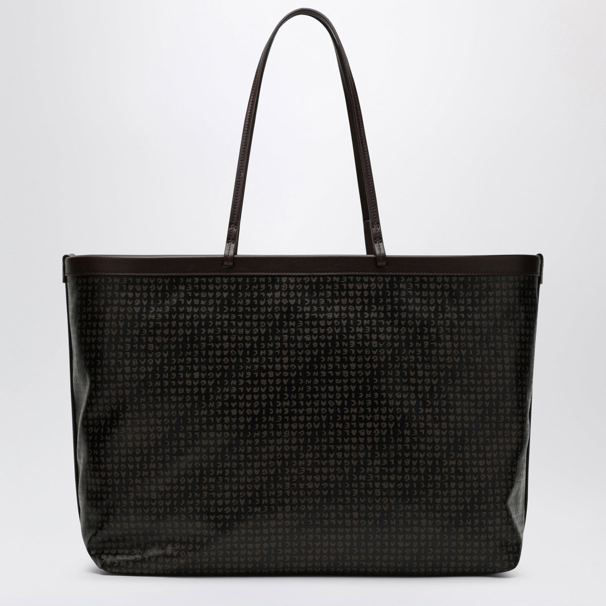 Balenciaga Select Large Tote In Coated Black Canvas Women BALENCIAGA