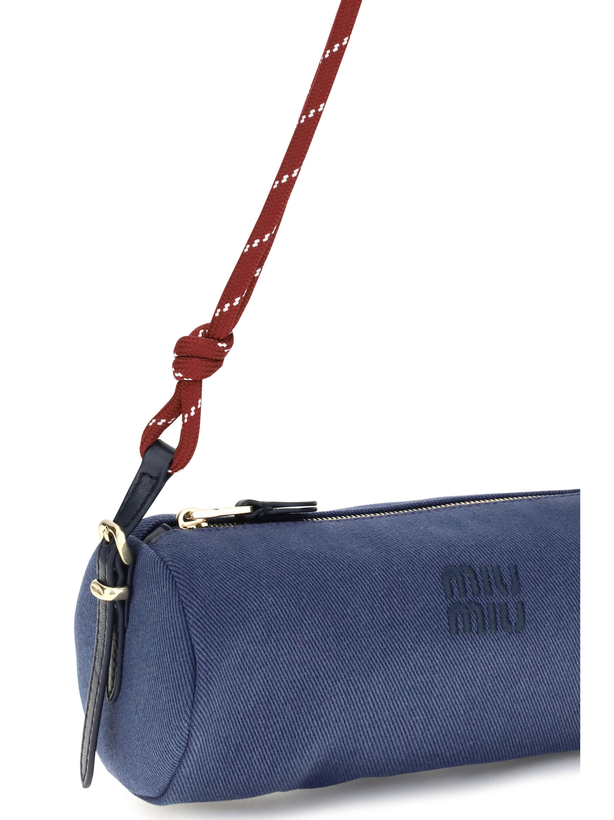 Miu Miu Women Embroidered Logo Shoulder Bag MIU MIU