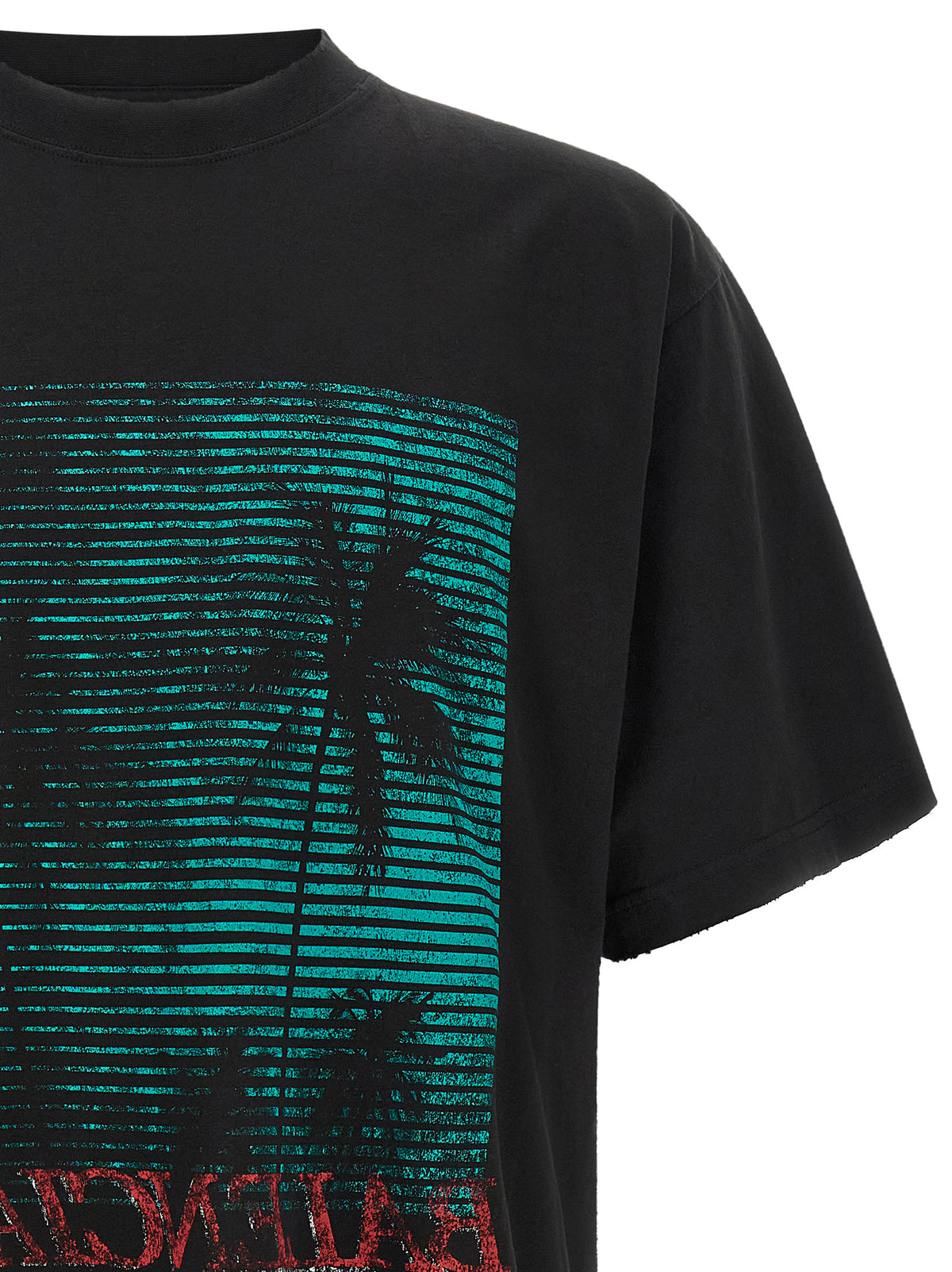Balenciaga Men Vintage-Effect T-Shirt BALENCIAGA