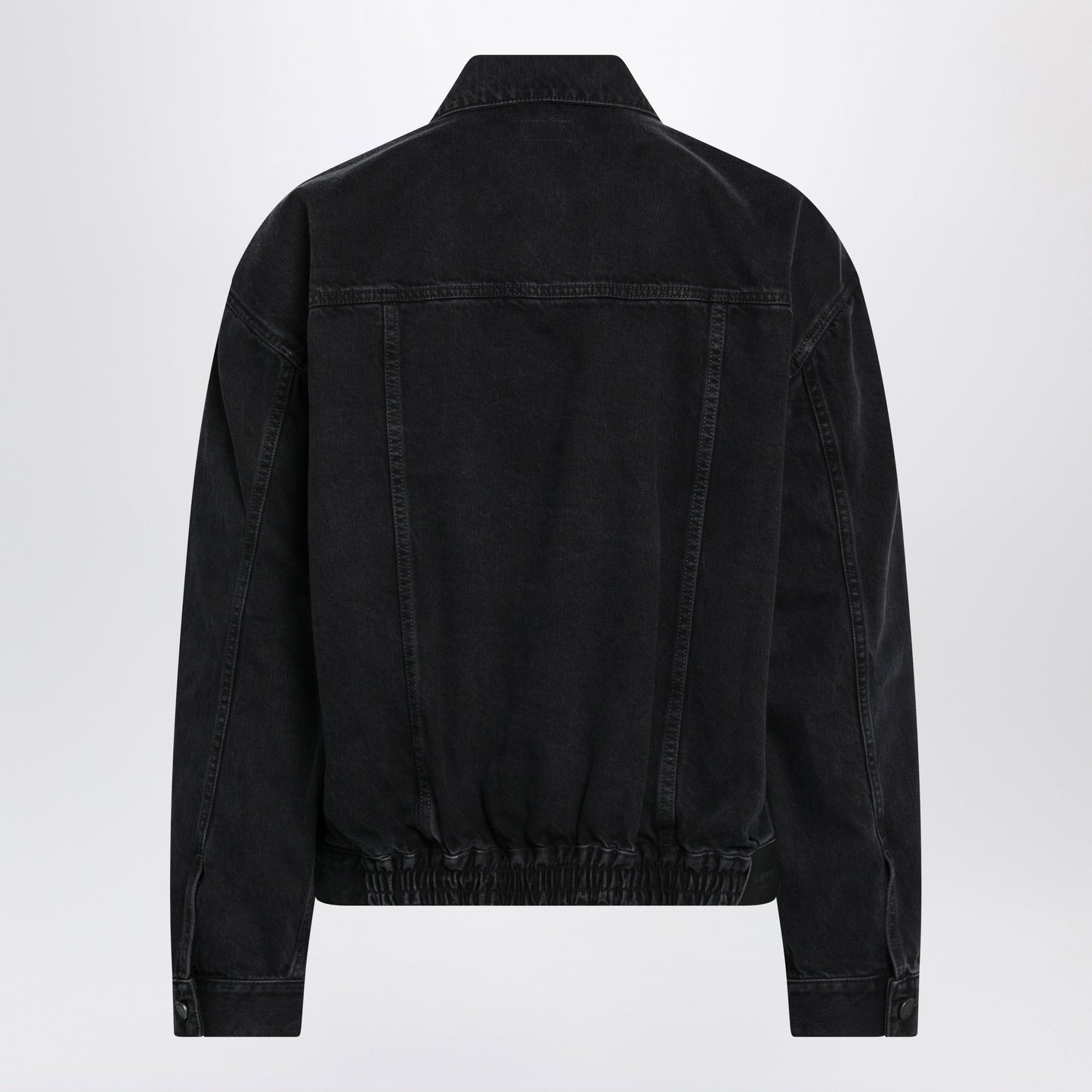 Saint Laurent Washed Black Denim Jacket Men SAINT LAURENT