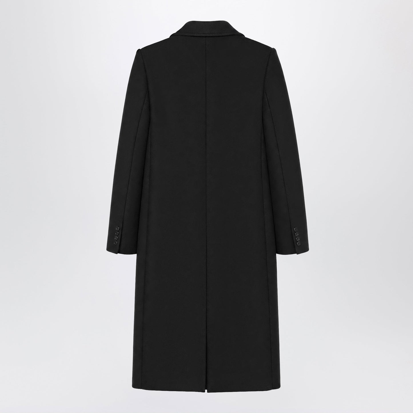 Balenciaga Long Double-Face Tailored Coat In Black Cotton Men BALENCIAGA