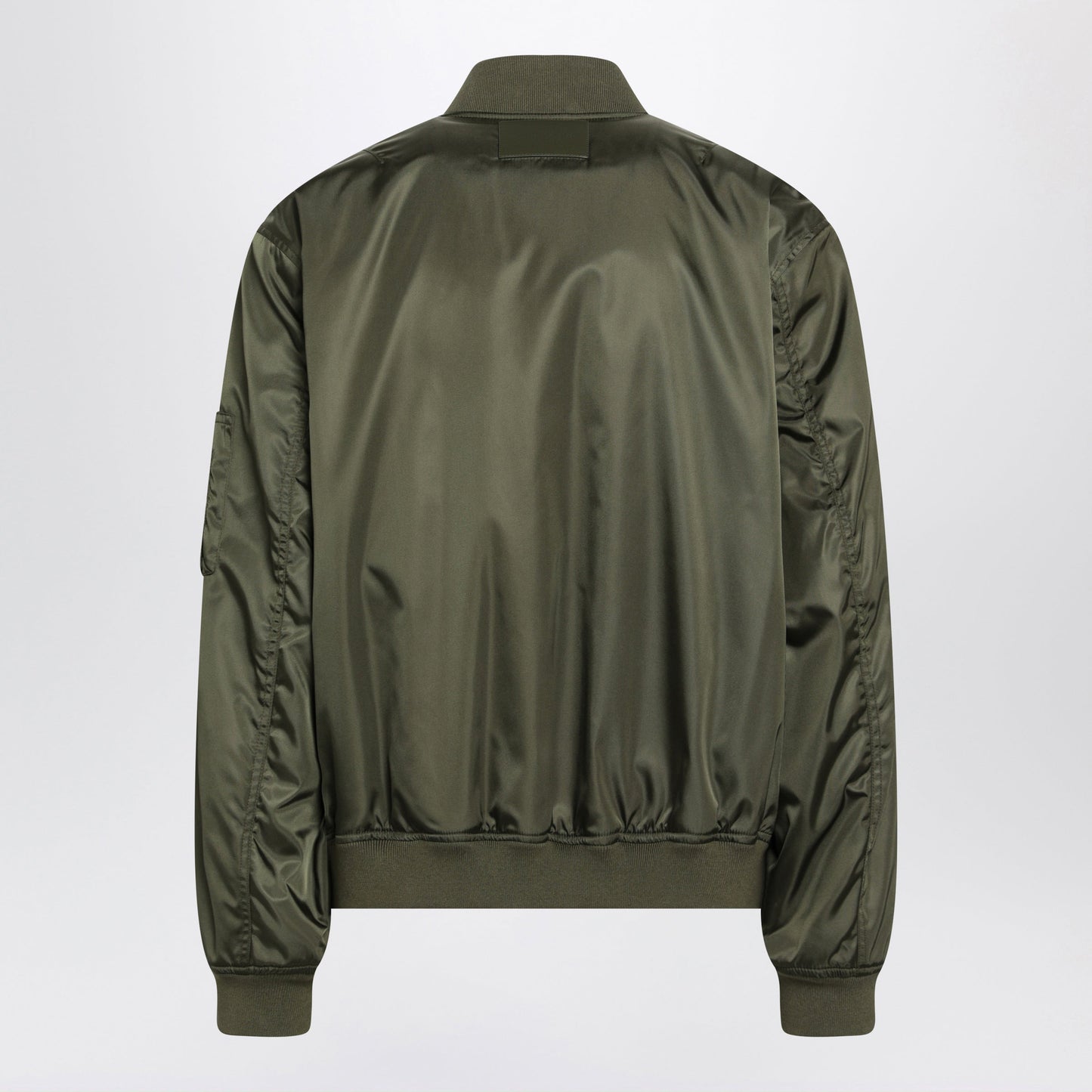 Balenciaga Khaki Green Nylon Zip-Up Jacket Men BALENCIAGA