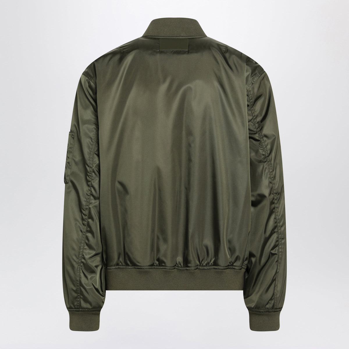 Balenciaga Khaki Green Nylon Zip-Up Jacket Men BALENCIAGA