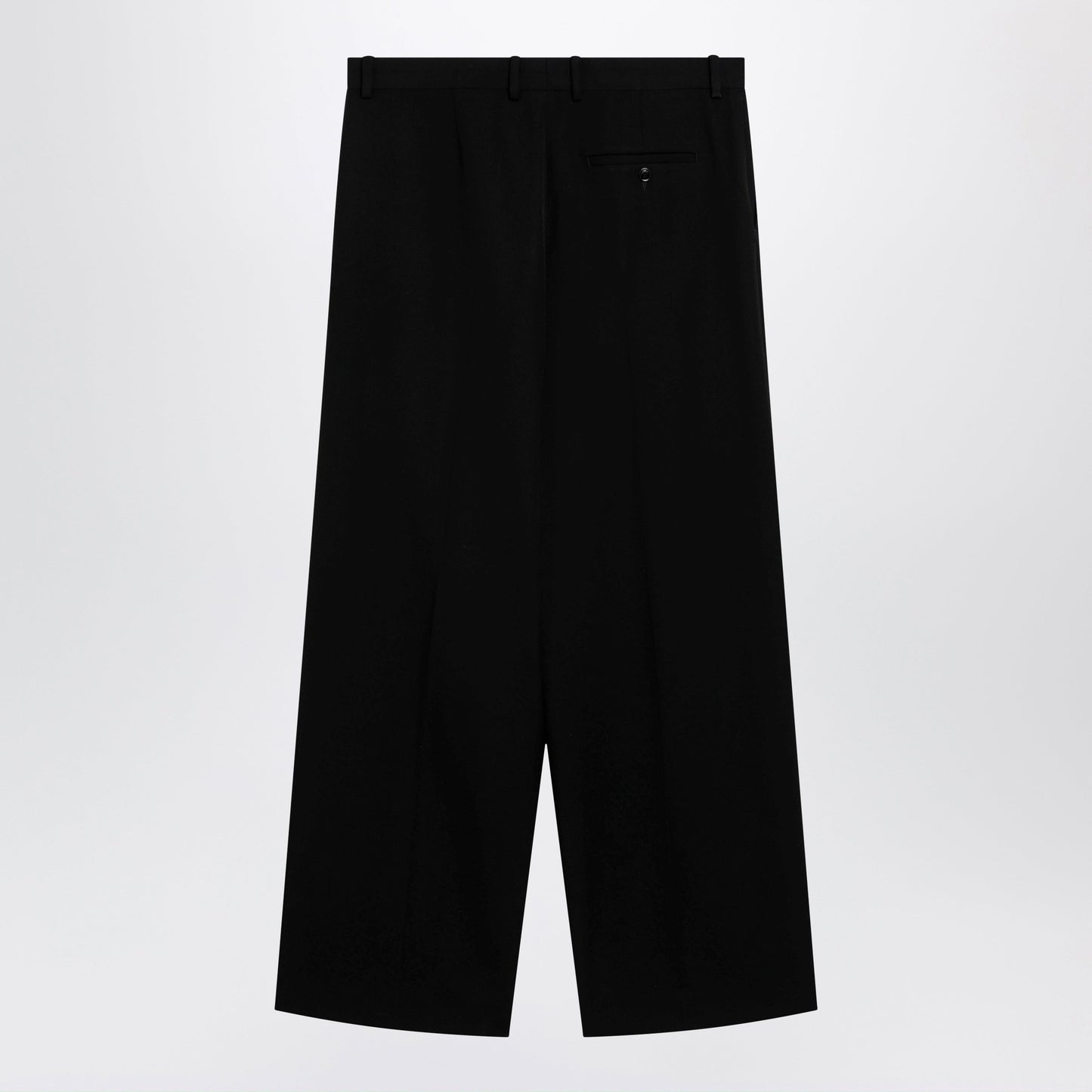 Balenciaga Wide-Leg Tailored Trousers In Black Twill Men BALENCIAGA