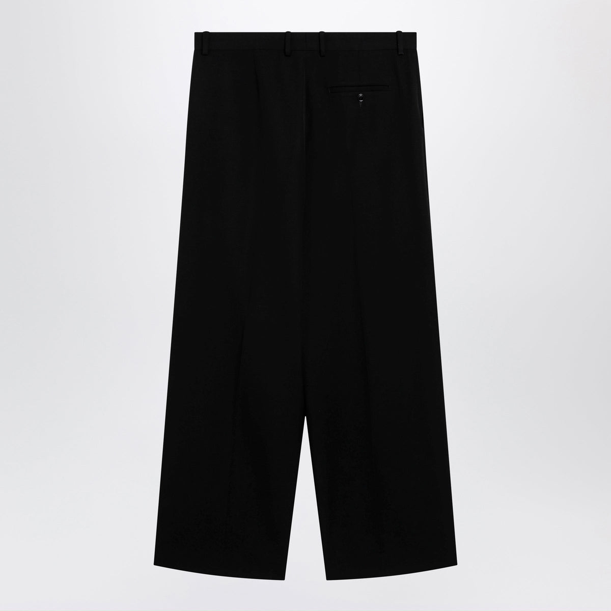 Balenciaga Wide-Leg Tailored Trousers In Black Twill Men BALENCIAGA