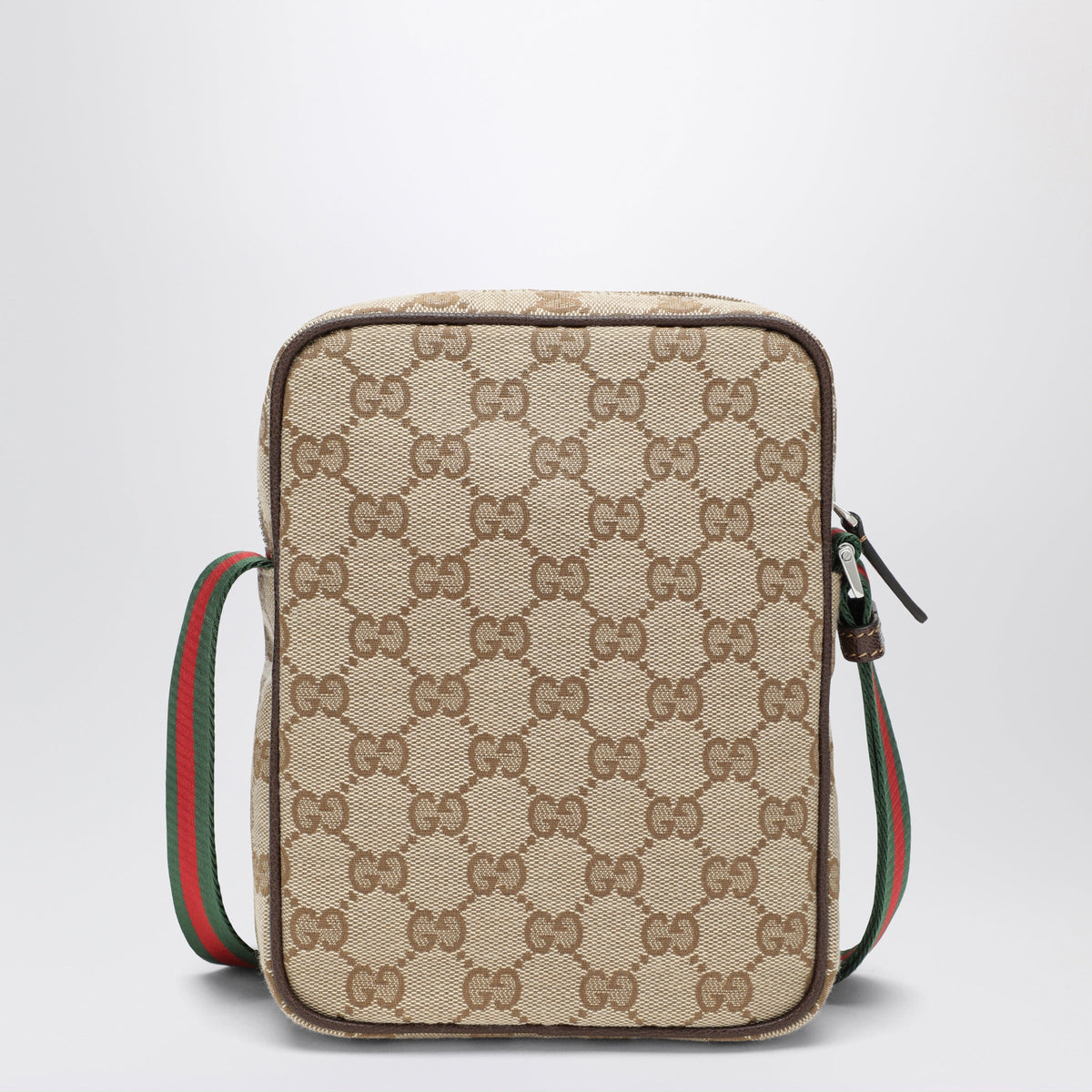 Gucci Small Beige Tag Shoulder Bag In Gg Fabric Men GUCCI