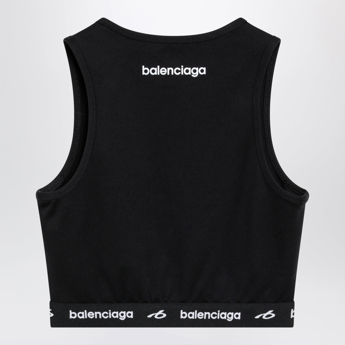 Balenciaga Techwear Bra Top In Black Technical Fabric Women