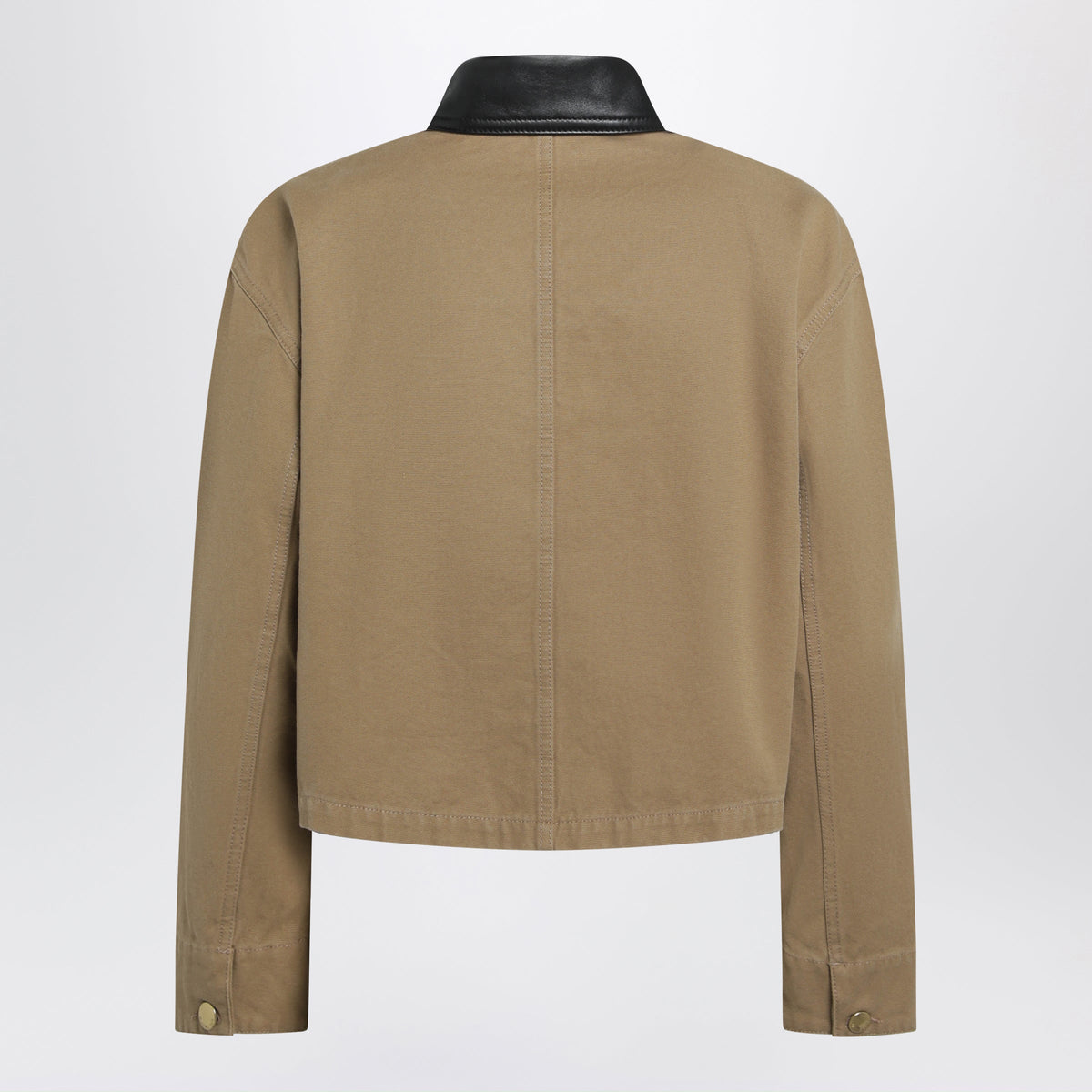 Balenciaga Beige Cropped Workwear Jacket Women BALENCIAGA