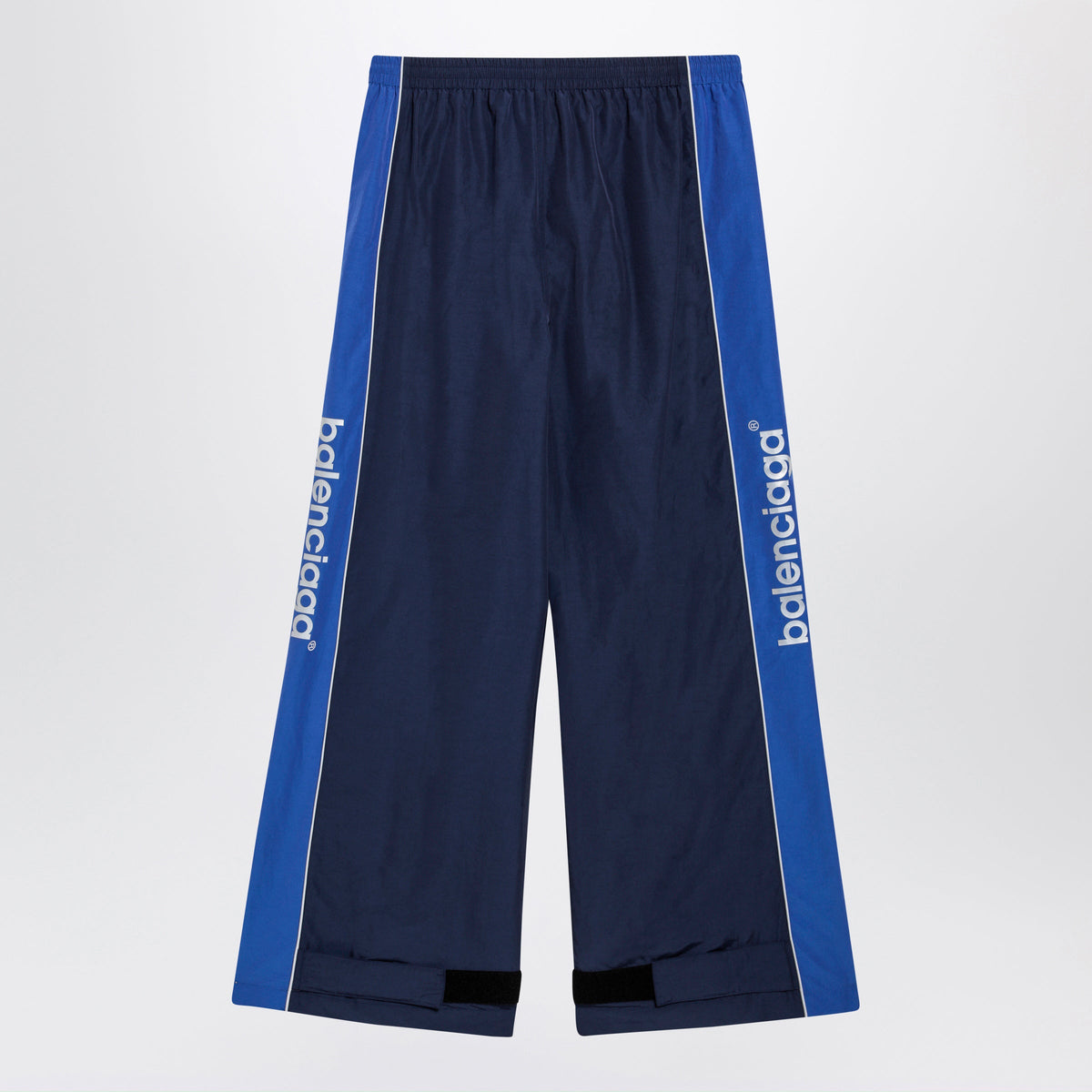 Balenciaga Techwear Jogger Pants In Navy Blue Cotton Blend Women BALENCIAGA