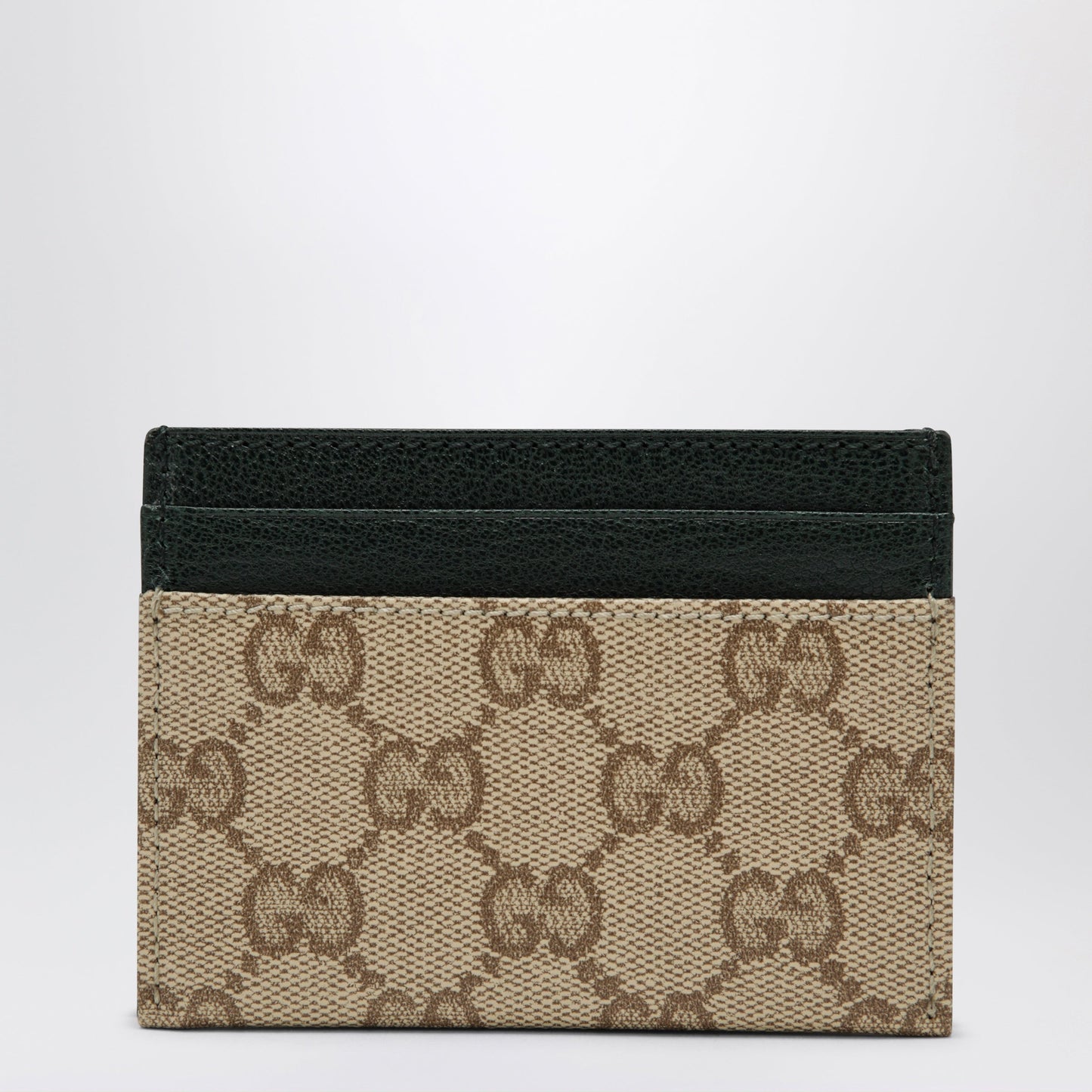 Gucci Beige Sand Gg Canvas Essence Classic Cardholder Men GUCCI