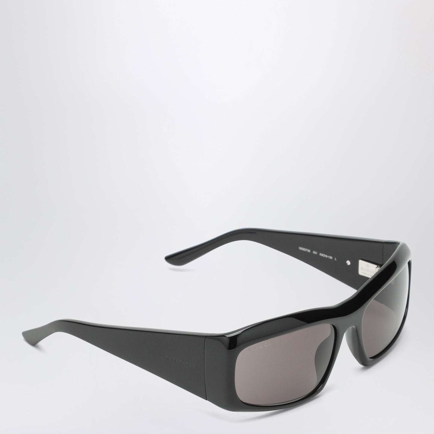 Gucci Black Rectangular Acetate Sunglasses Women GUCCI