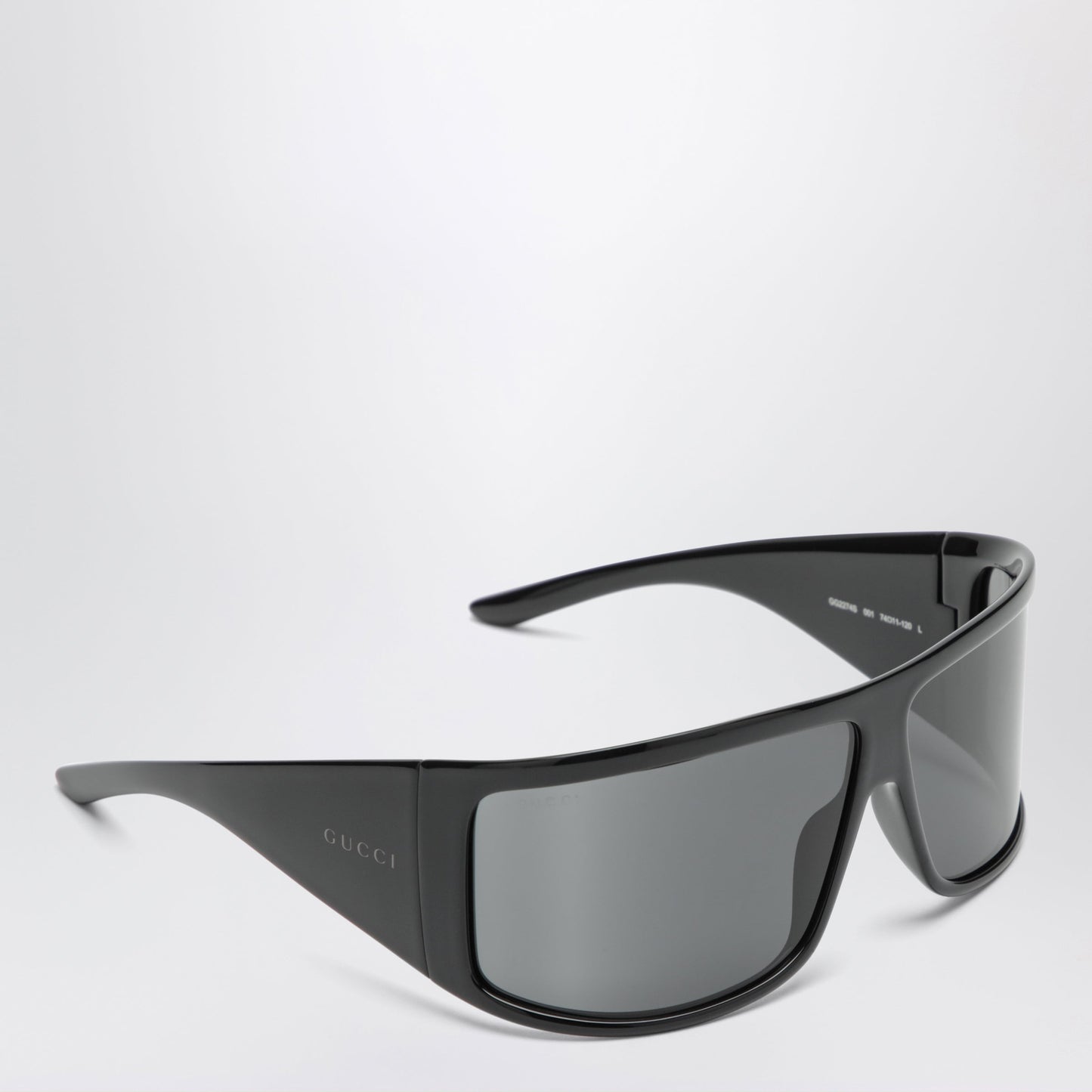 Gucci Shield Sunglasses With Black Injection Frame Men GUCCI