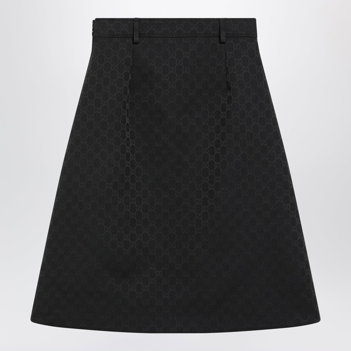 Gucci Black Gg Cotton Blend Midi Skirt Women GUCCI