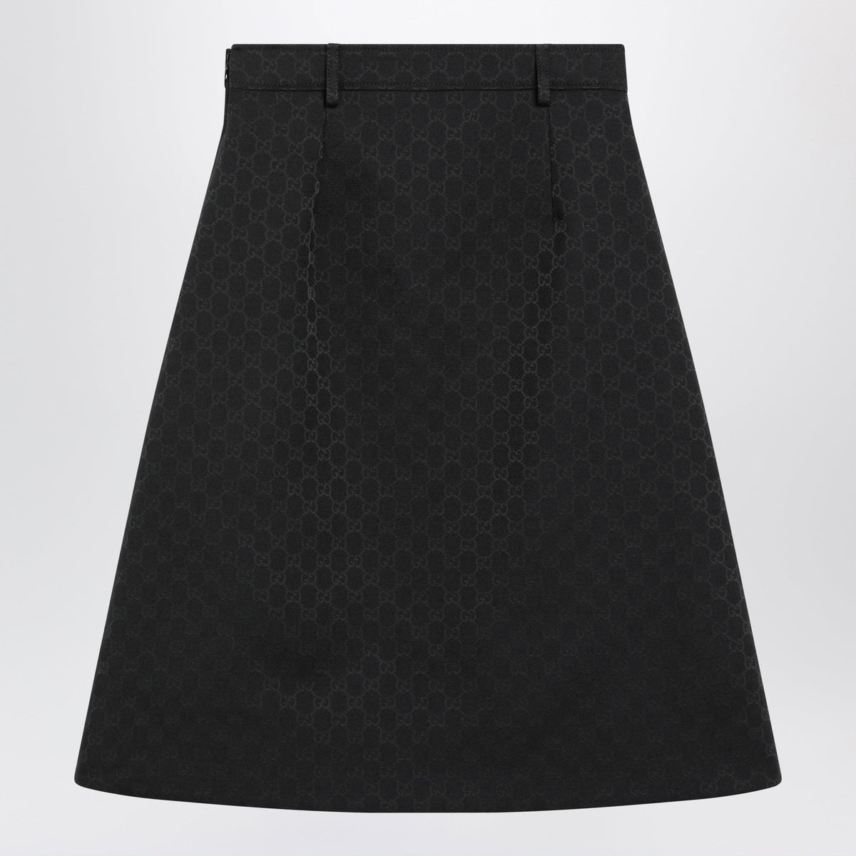 Gucci Black Gg Cotton Blend Midi Skirt Women GUCCI