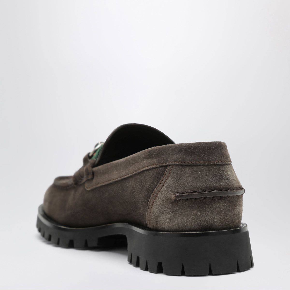 Gucci Dark Brown Suede Loafers Men GUCCI