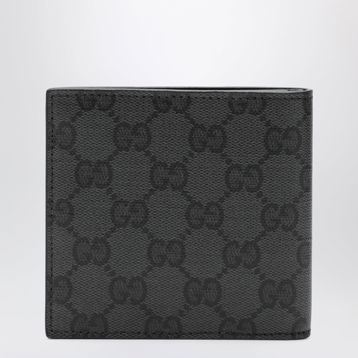 Gucci Black Bi-Fold Wallet In Coated Gg Fabric Men GUCCI