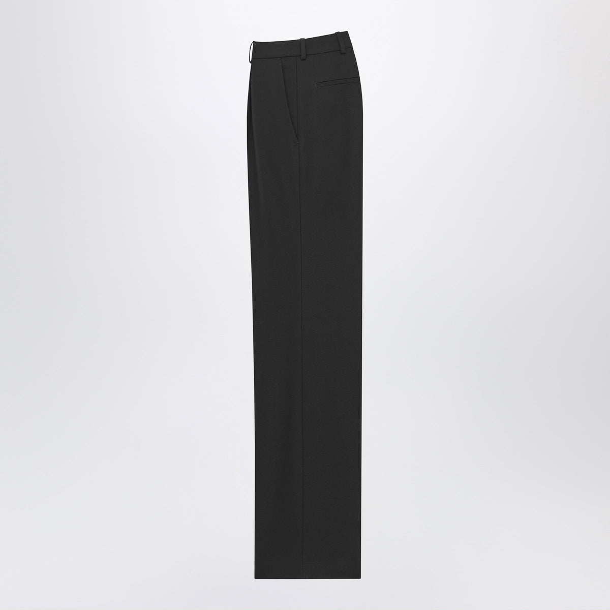 Saint Laurent Black Tailored Trousers In Virgin Wool Women SAINT LAURENT