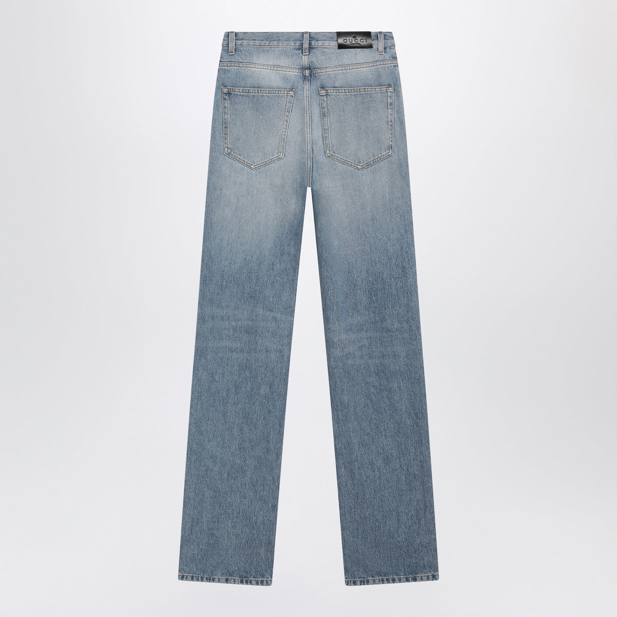 Gucci Bleached Stone-Washed Denim Trousers Men GUCCI