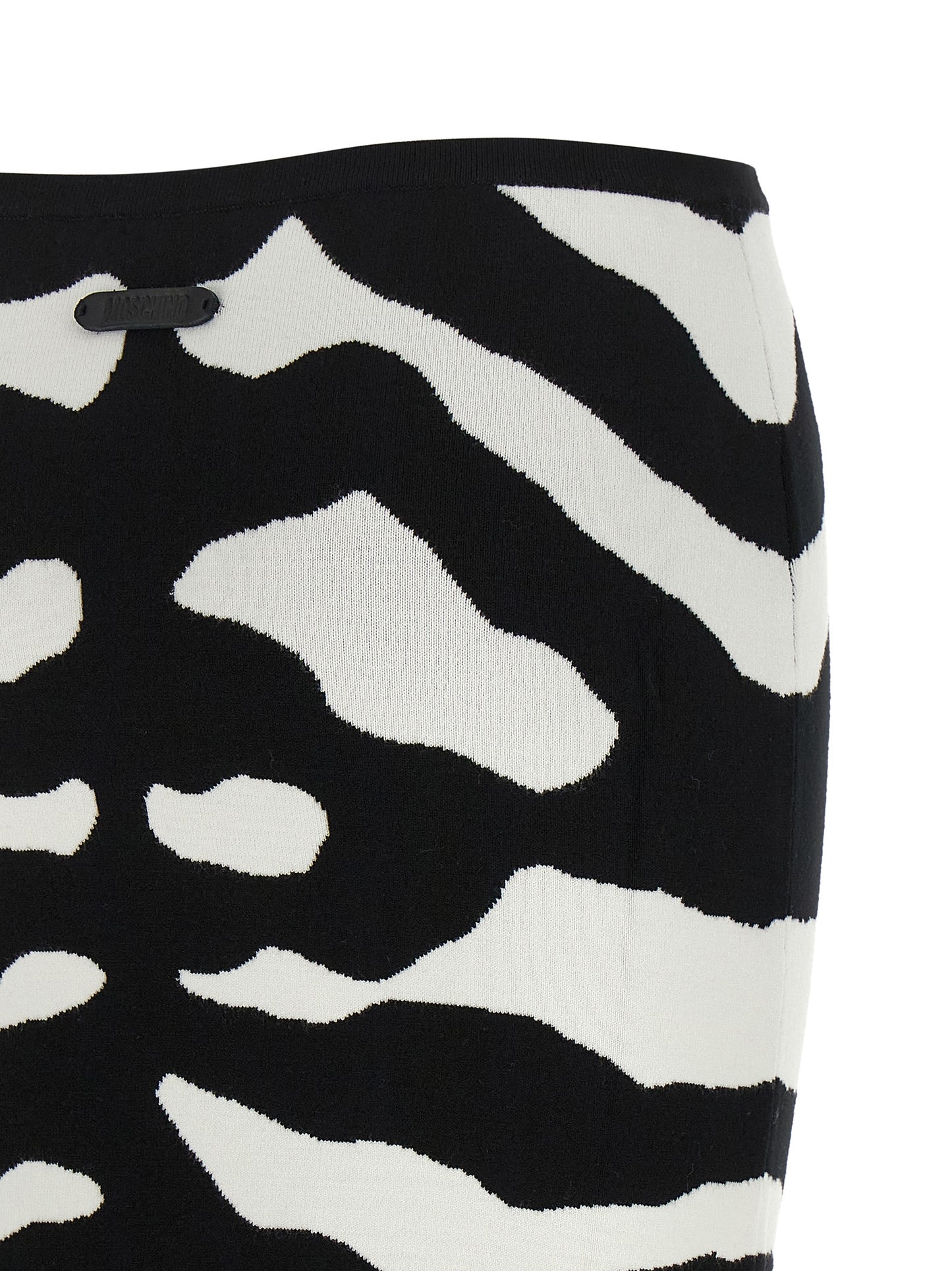 Moschino Women Zebra Intarsia Skirt MOSCHINO
