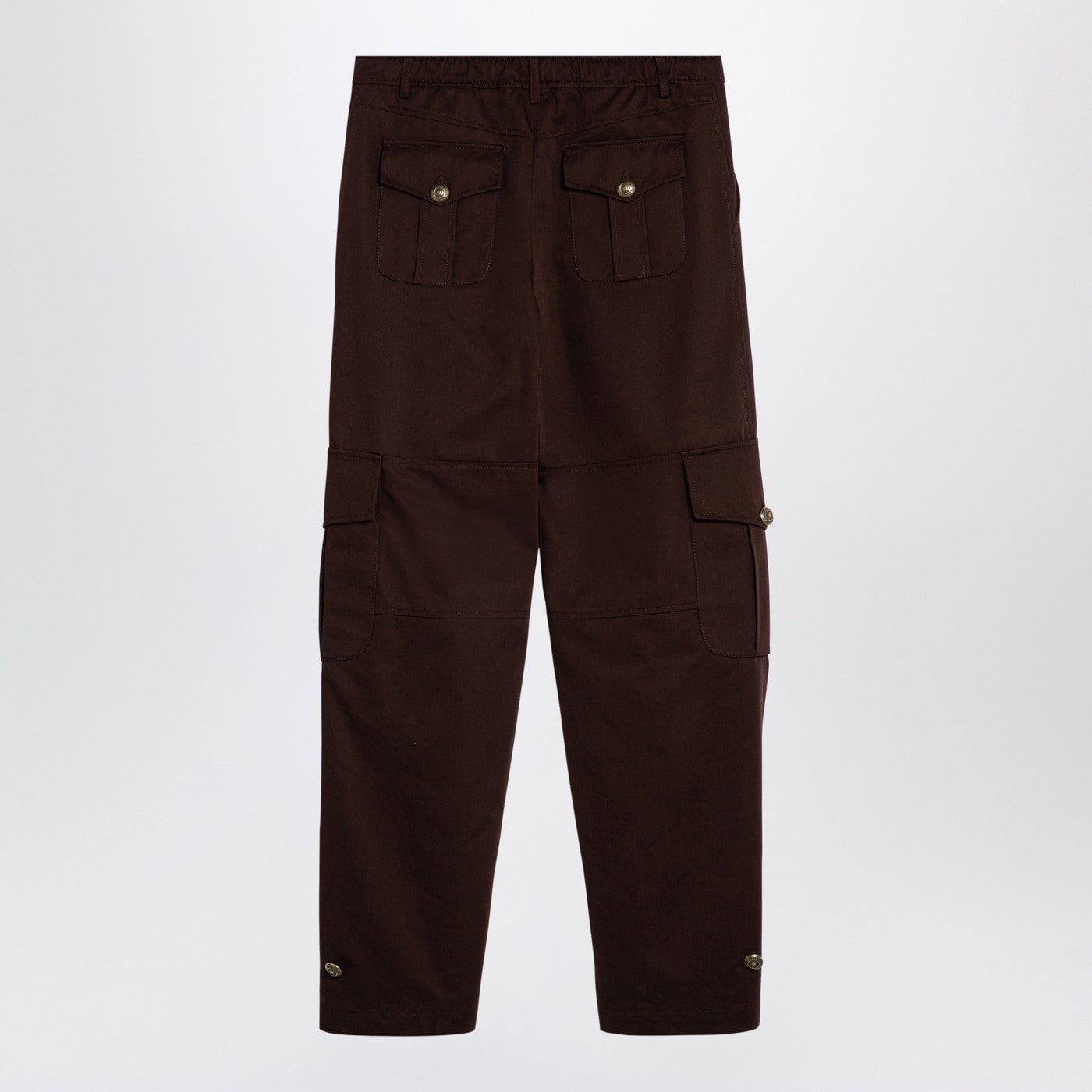 Moschino Brown Wide Cargo Trousers Women MOSCHINO