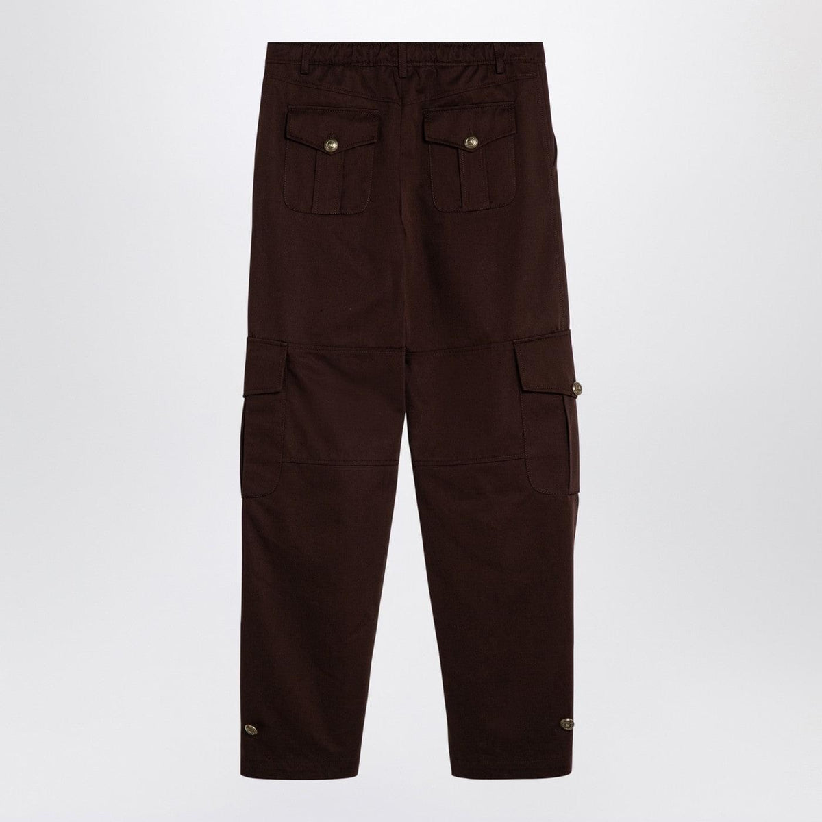 Moschino Brown Wide Cargo Trousers Women MOSCHINO