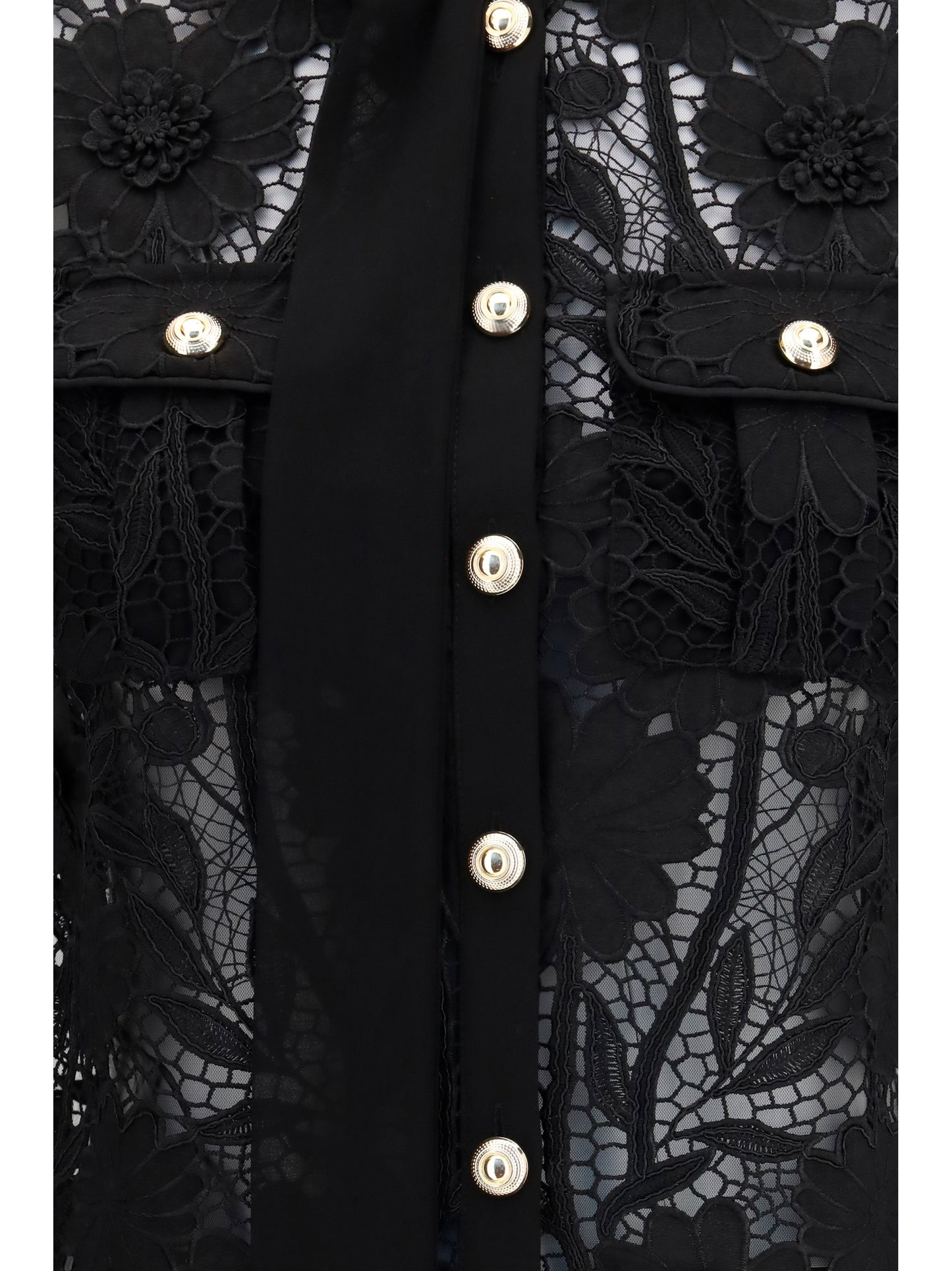 Self-Portrait Women Tie-Neck Top SELF-PORTRAIT