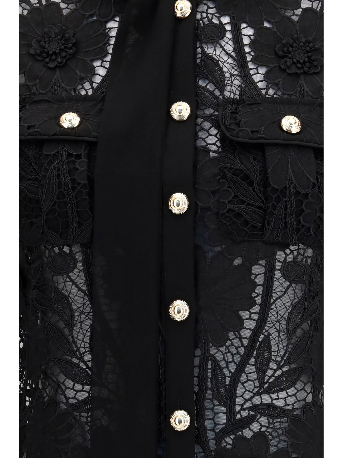 Self-Portrait Women Tie-Neck Top SELF-PORTRAIT