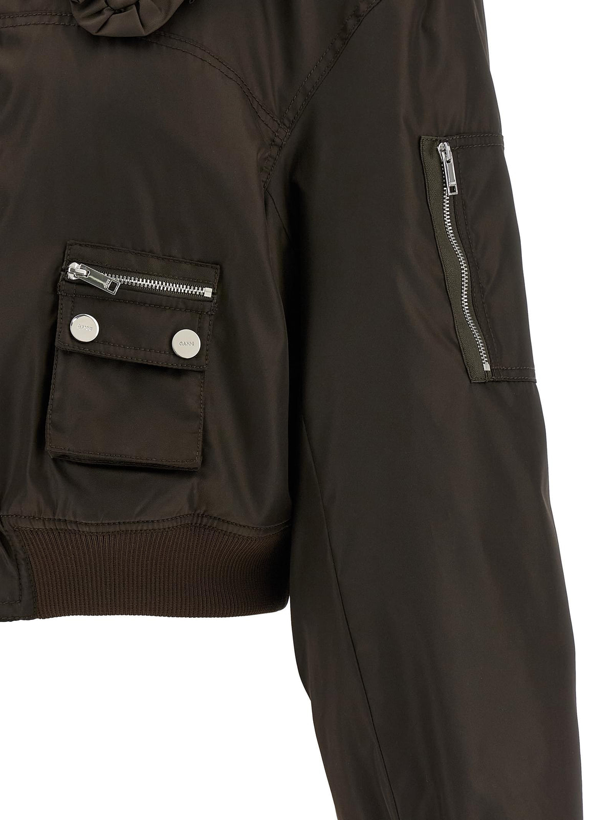Ganni Women Ganni Women 'Duchesse Nylon' Bomber Jacket GANNI