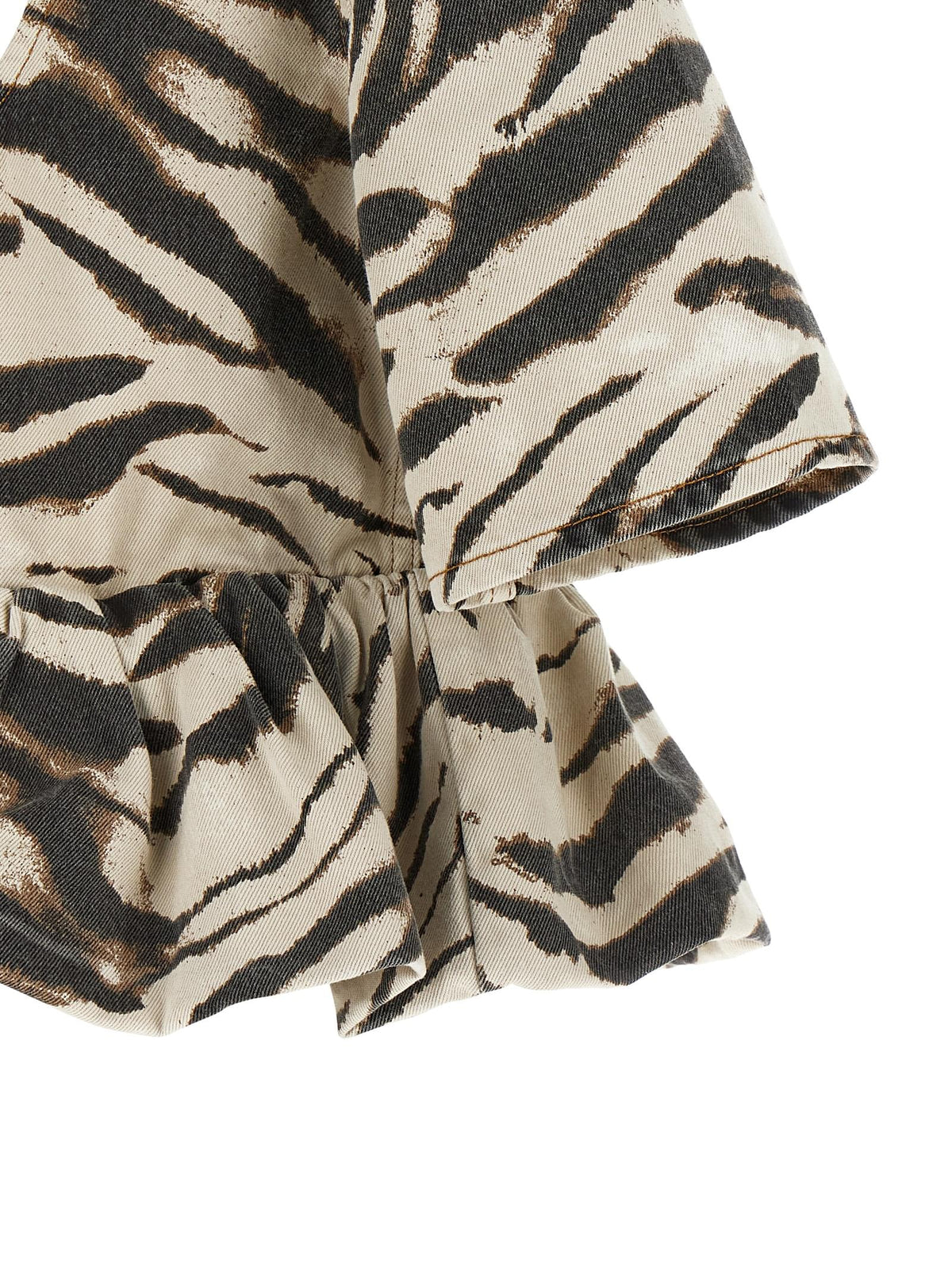 Ganni Women 'Zebra Denim' Top GANNI