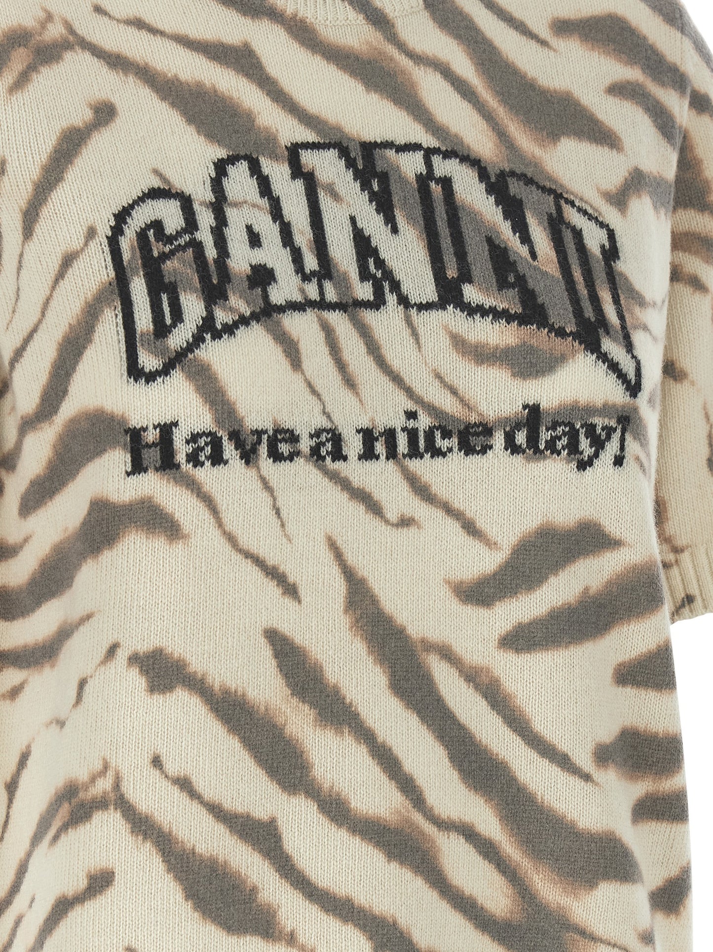 Ganni Women Logo Intarsia Sweater GANNI