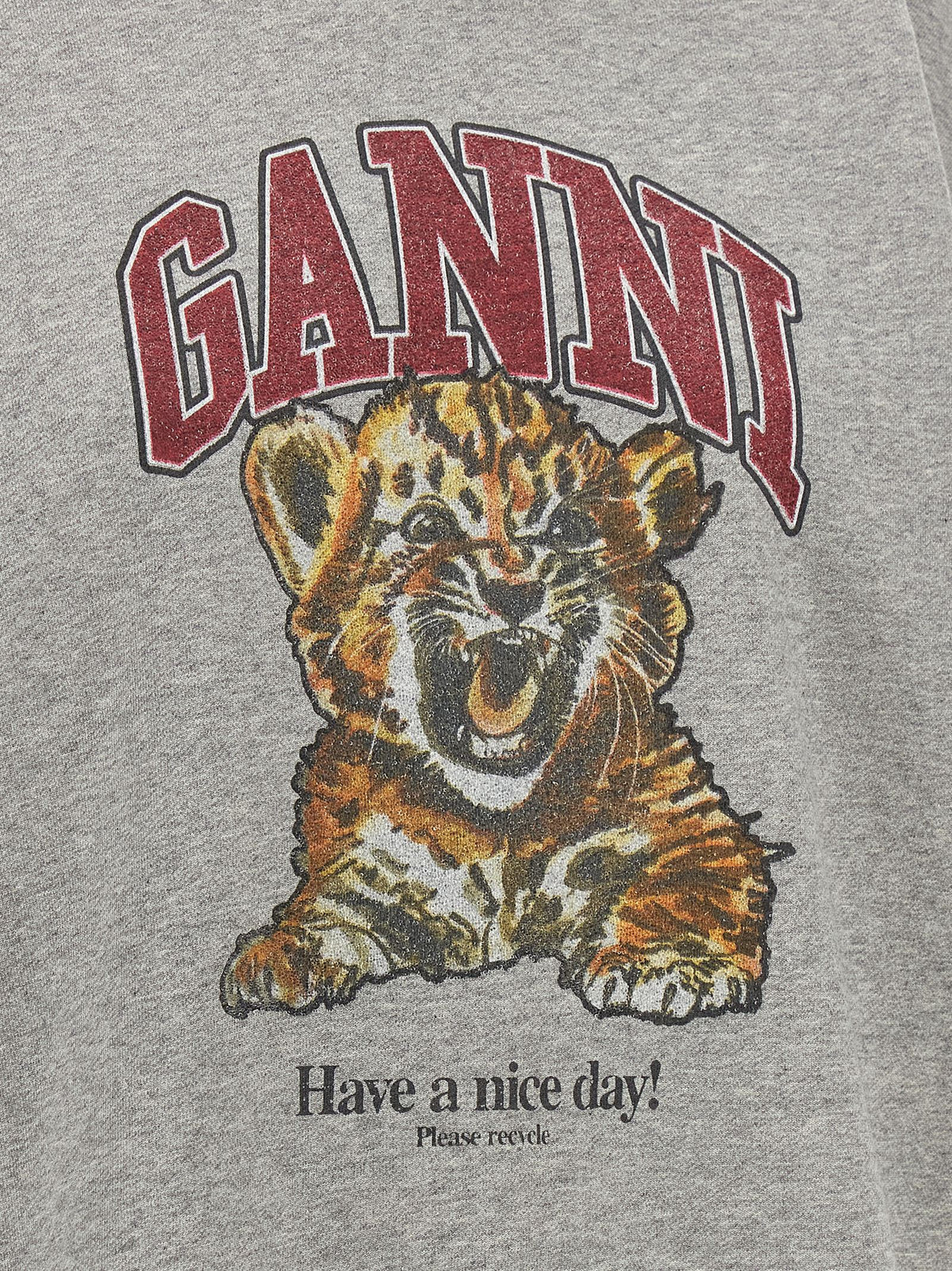 Ganni Women 'Grey Tiger' Hoodie GANNI
