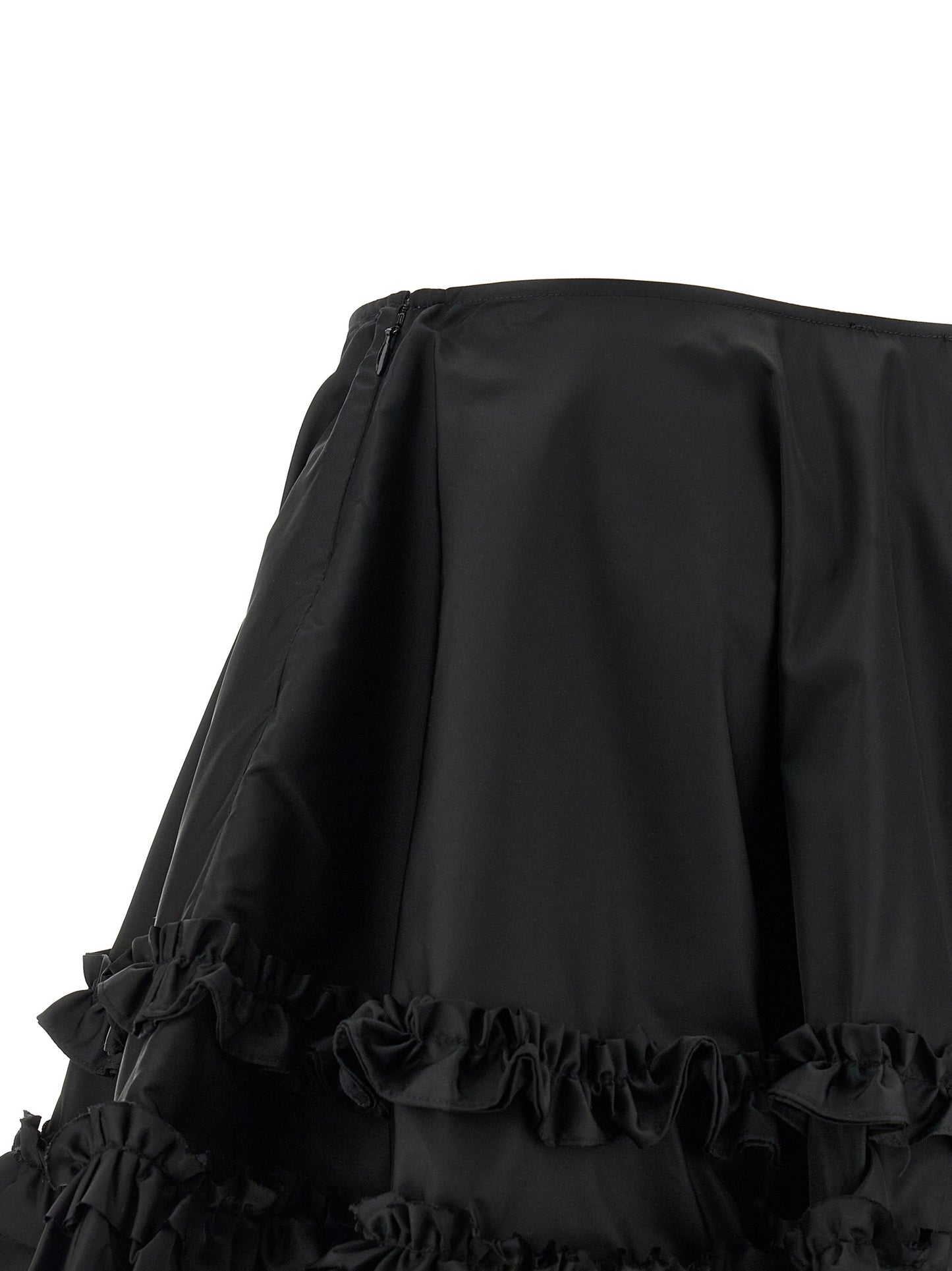 Ganni Women 'Duchesse Nylon Mini Frill' Skirt GANNI