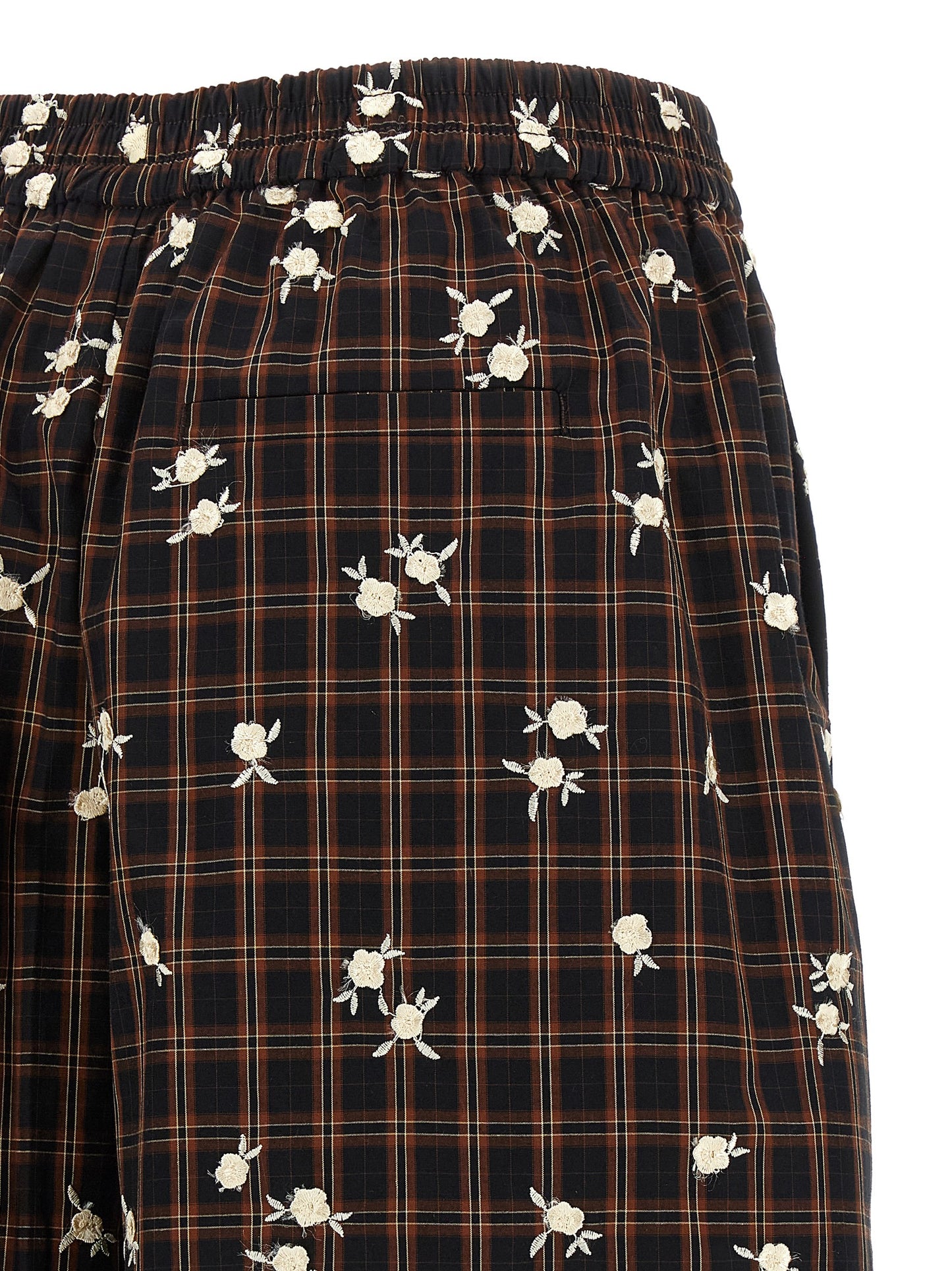 Ganni Women 'Check Flower' Bermuda Shorts GANNI