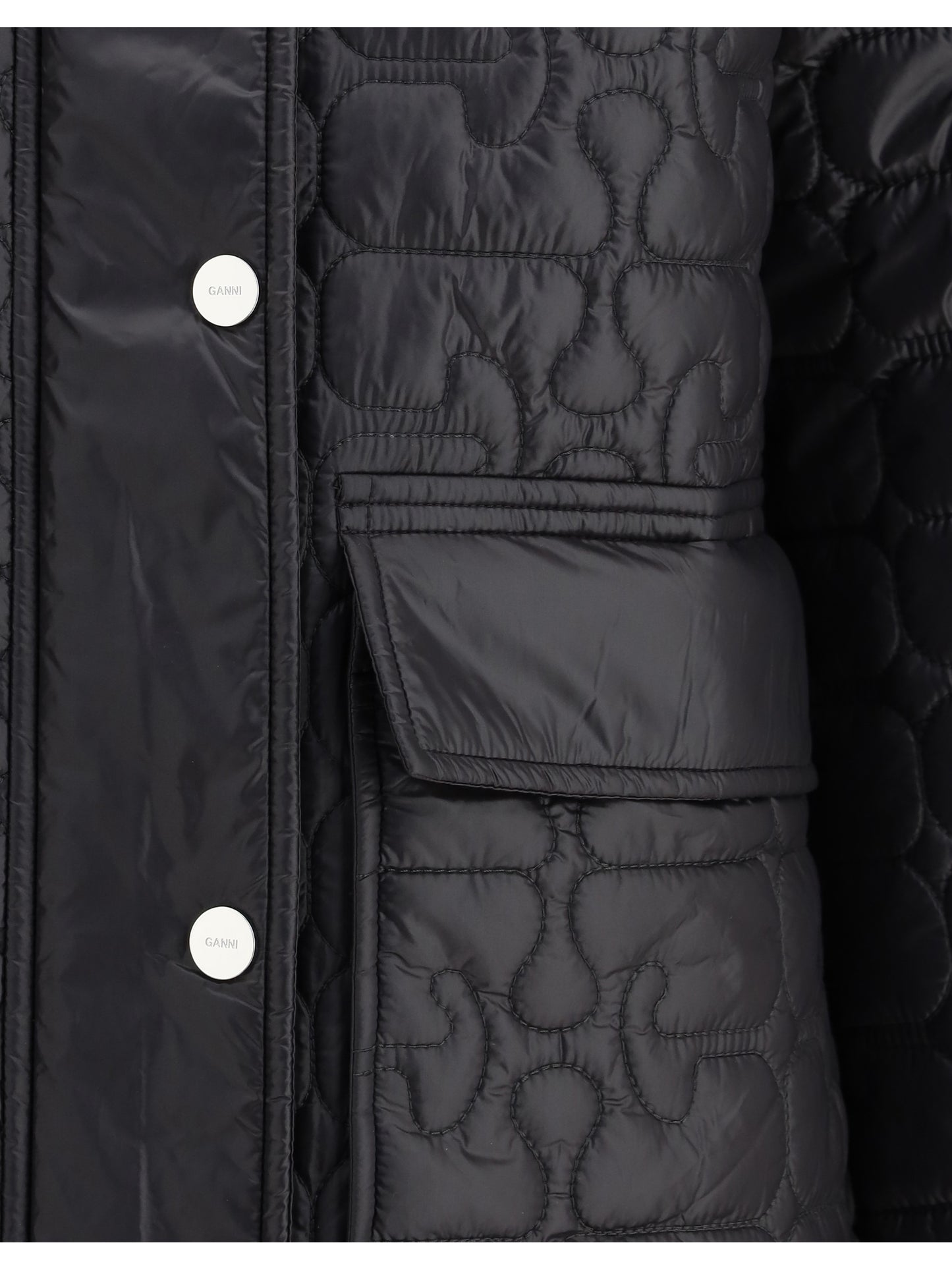 Ganni Women Glossy Finish Down Jacket GANNI