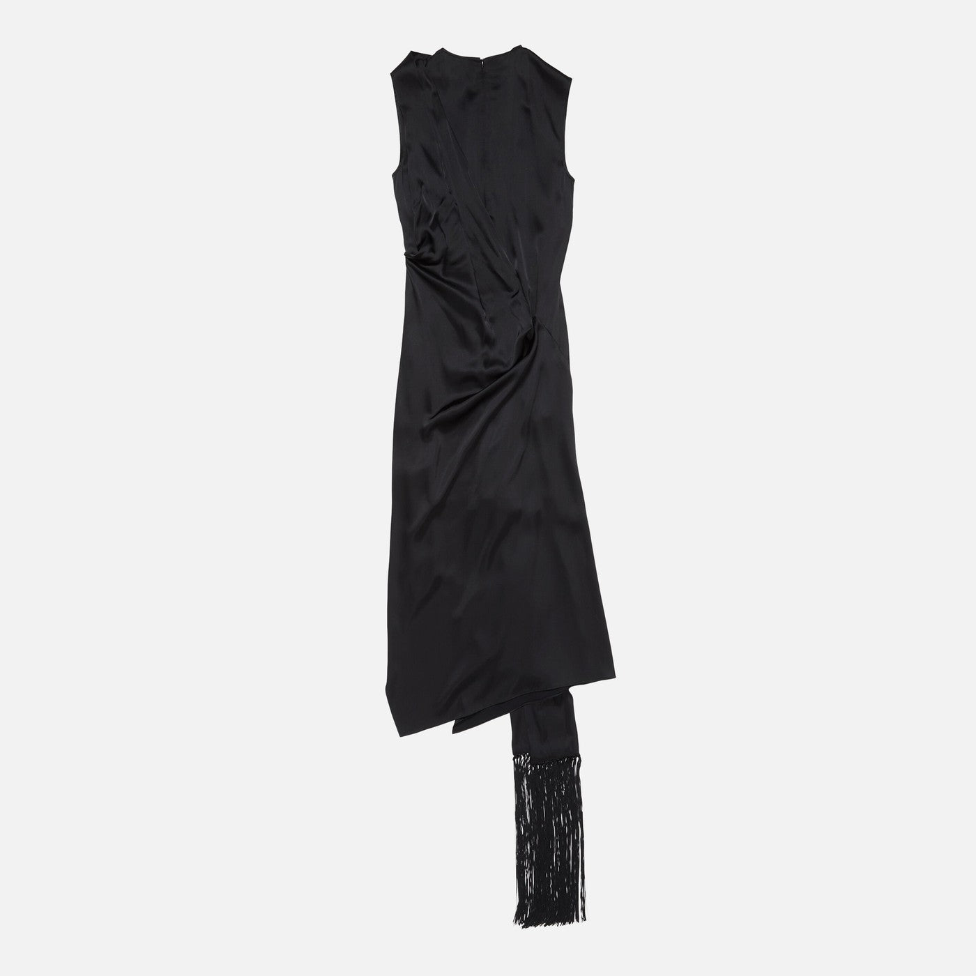 Acne Studios Black Satin Dress With Scarf Women ACNE STUDIOS