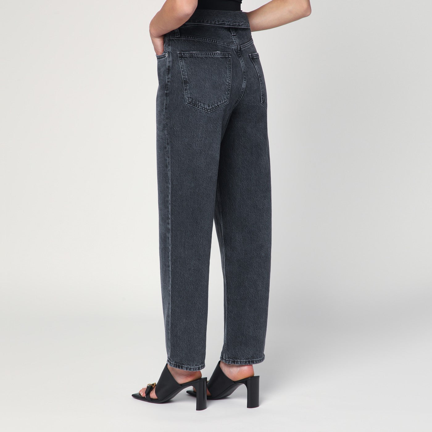 Agolde Echo Jeans In Grey Zefiro Women AGOLDE