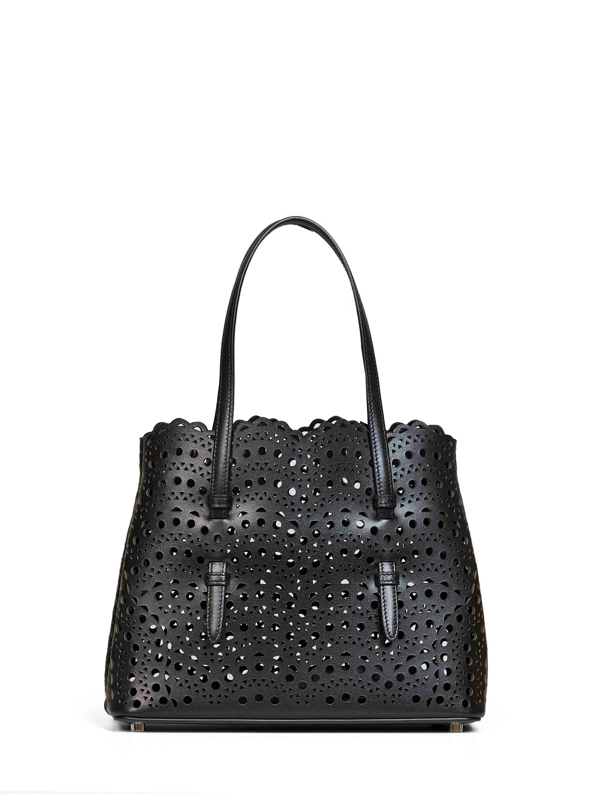 Alaïa Women Black Mina 25 Medium Tote Bag ALAIA