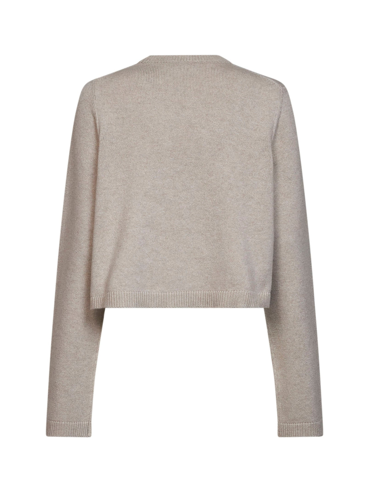 Alaïa Women Sand Cashmere Knit Boxy Sweater ALAIA