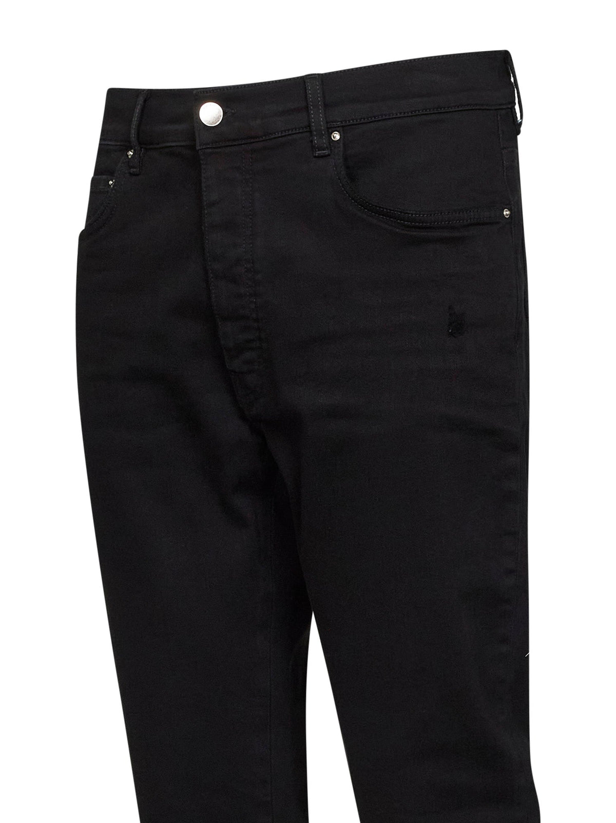 Amiri Men Black Stretch Cotton Denim Stack Skinny-Fit Jeans AMIRI