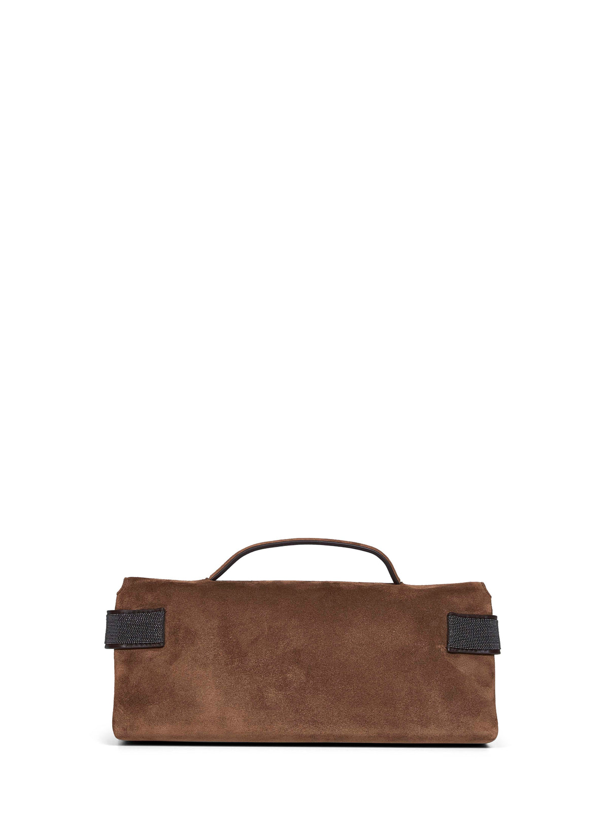 Brunello Cucinelli Women Caramel Clutch Essence Top-Handle Bag BRUNELLO CUCINELLI