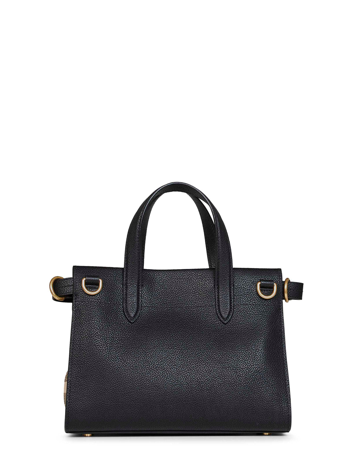 Burberry Women Black Mini Cotswolds Check Tote Bag BURBERRY
