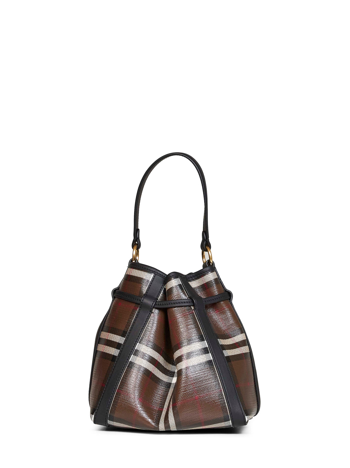 Burberry Women Brown Burberry Check Small Bucket Bag<Br/> BURBERRY